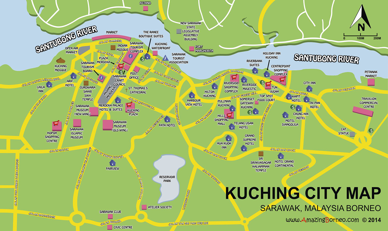 Maps of Sarawak - Amazing Borneo Tours