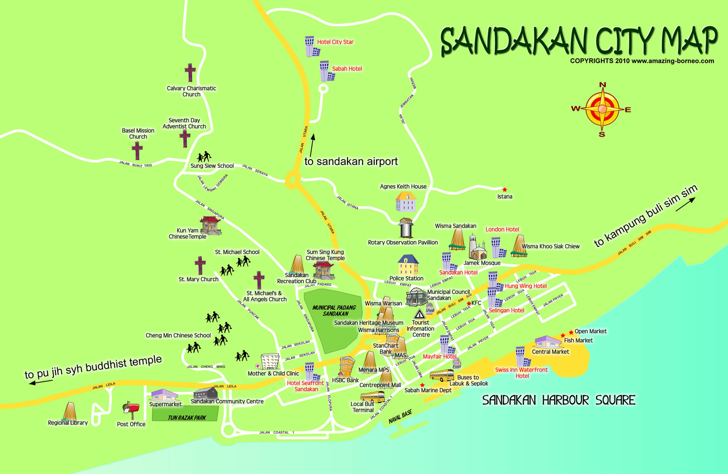 Maps Sabah Amazing Borneo Tours