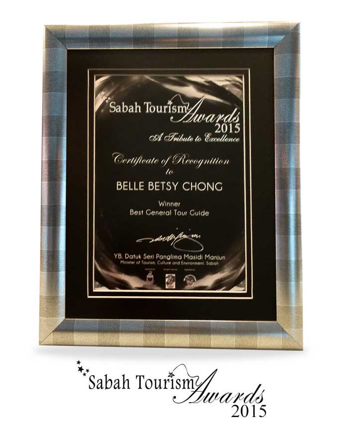 Best General Tour Guide Sabah Tourism Awards