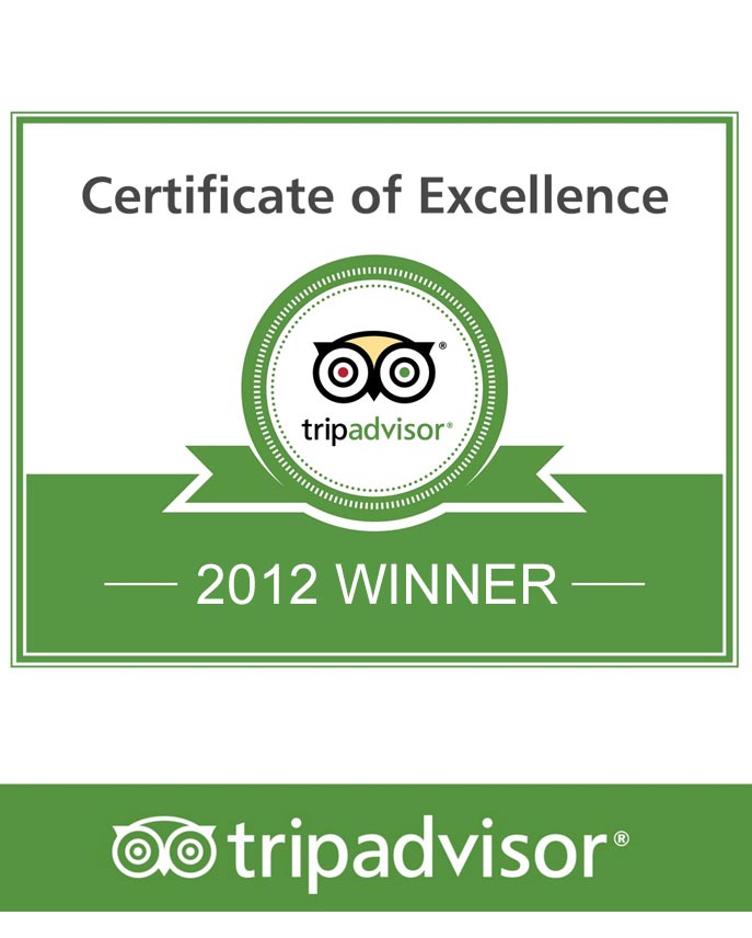 Tripadvisor Certificate of Excellence