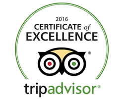 TripAdvisor Certificate of Excellence 2016