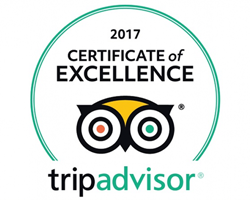 TripAdvisor Certificate of Excellence 2017