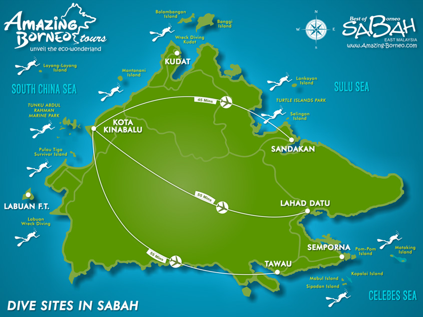 Diving Sites in Sabah - Amazing Borneo Tours