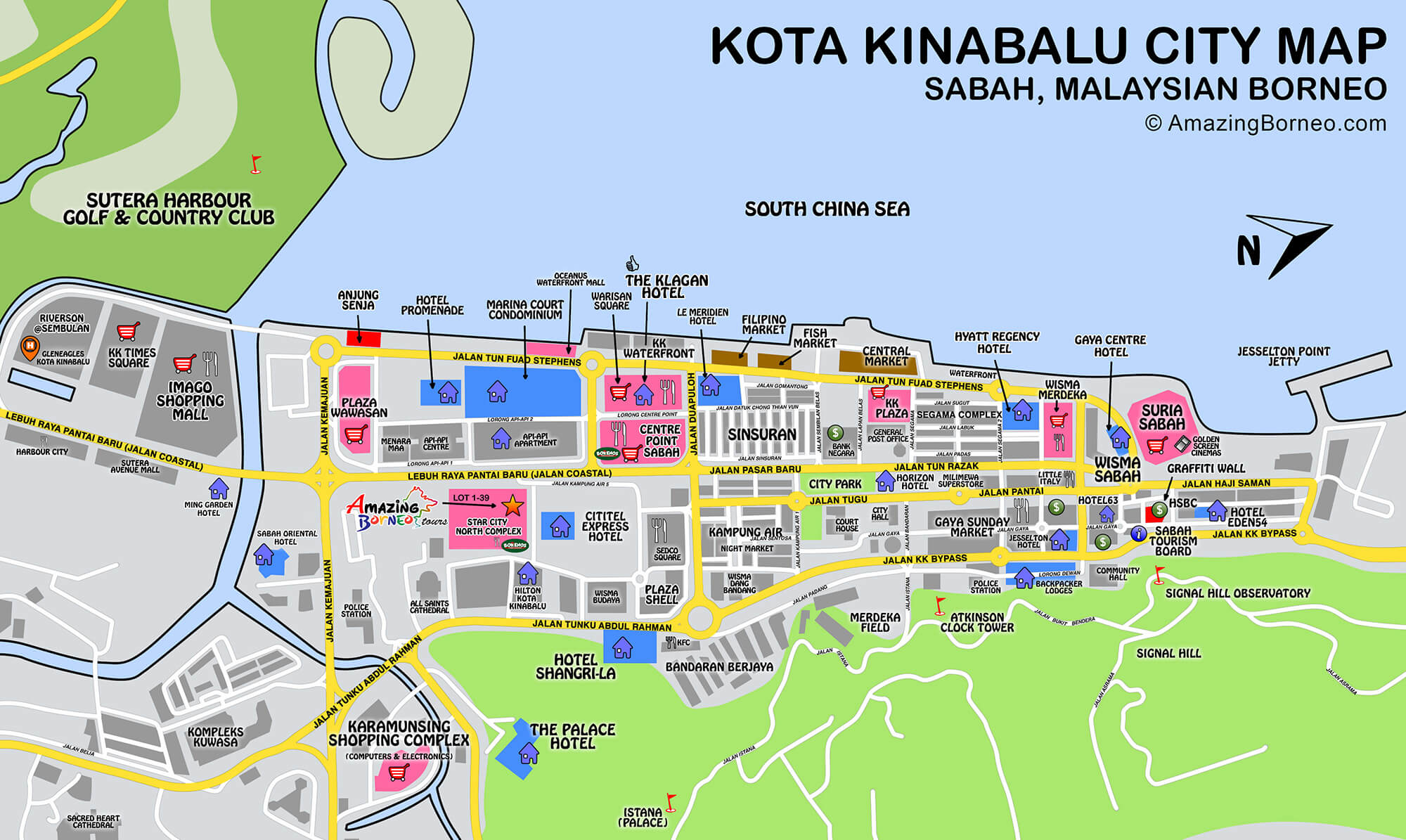 Maps Of Sabah Amazing Borneo Tours