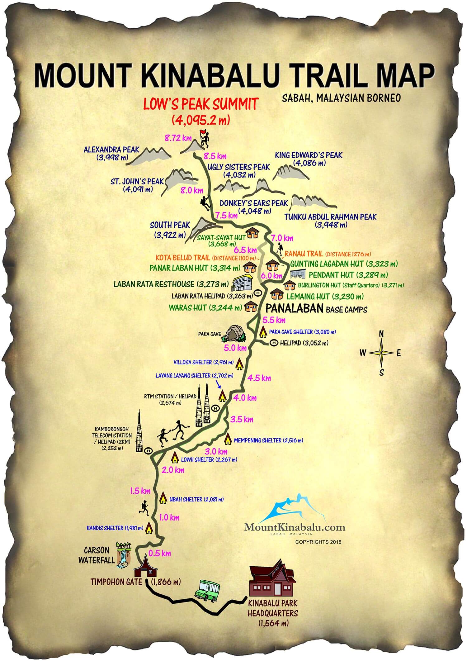 Maps Of Sabah Amazing Borneo Tours