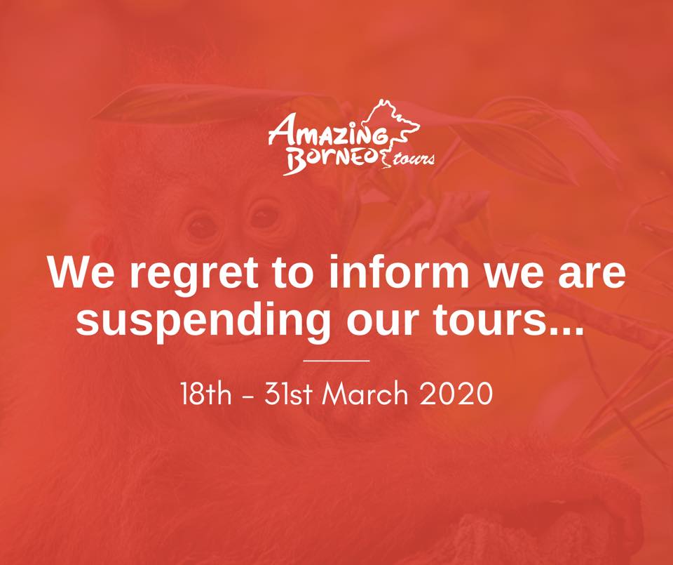 We regret to inform that we are suspending our tours 18 - 31 March 2020