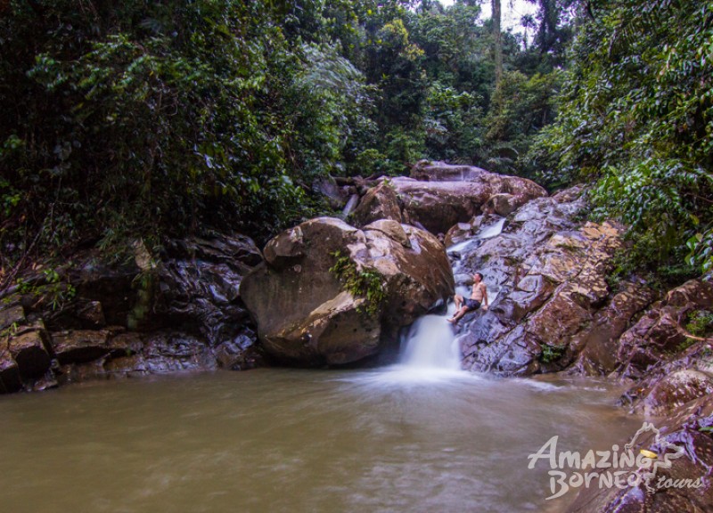 Relaxing at the Hidden Waterfalls