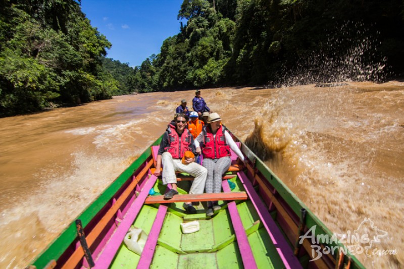 Feel the thrill as you fly down the river at high speeds