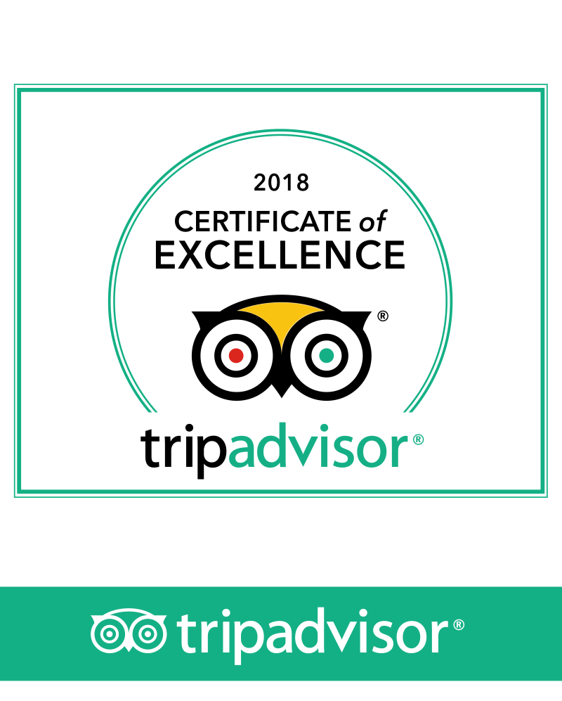 TripAdvisor 2018 Certificate of Excellence