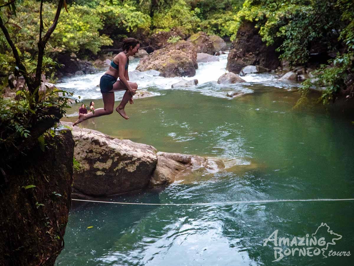 2D1N Aura Montoria - Jungle Trekking, Adventure Caving, Cliff Jumping - Amazing Borneo Tours