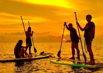 Sunset Stand-Up Paddleboard in Kota Kinabalu