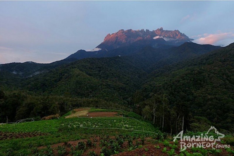 Sunlight Creeping Over The Jagged Peaks of Mt Kinabalu