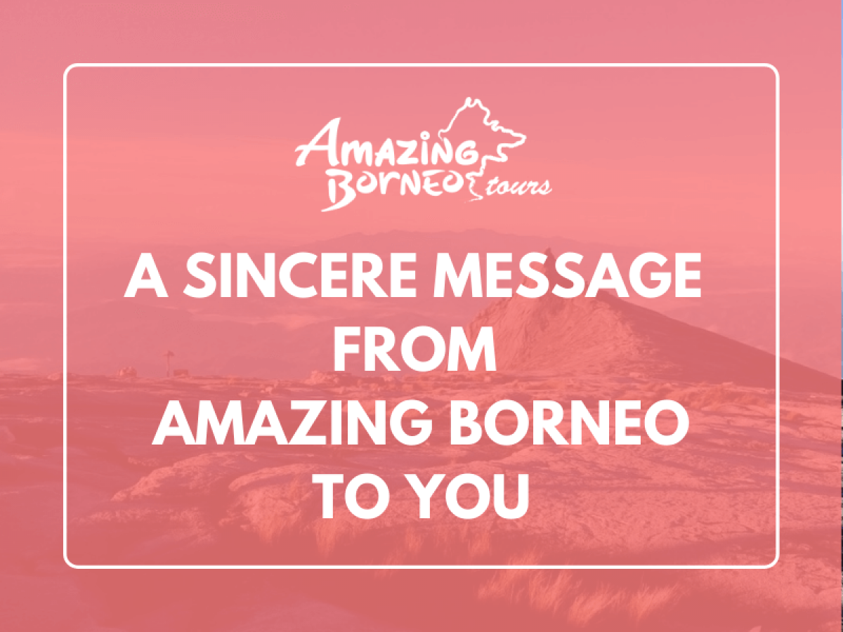 Sincere Message From Amazing Borneo To Amazing Travellers