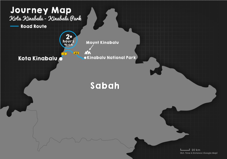 Map Kinabalu Park