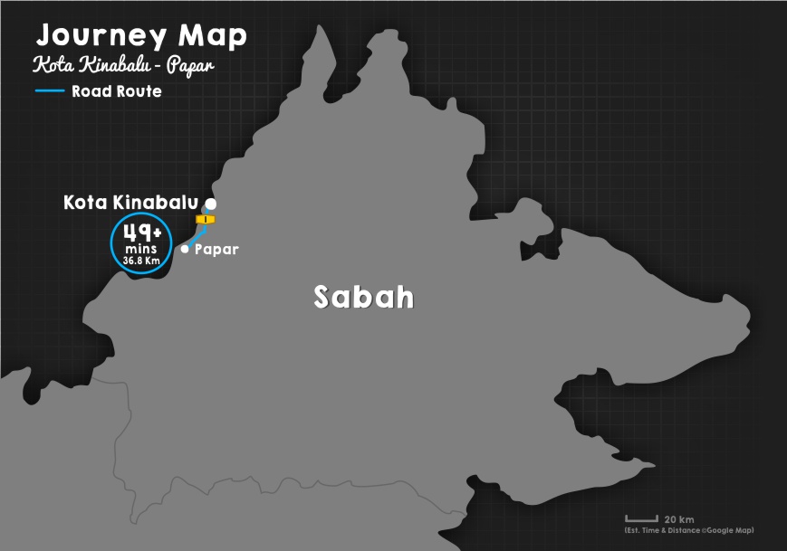 Map Papar