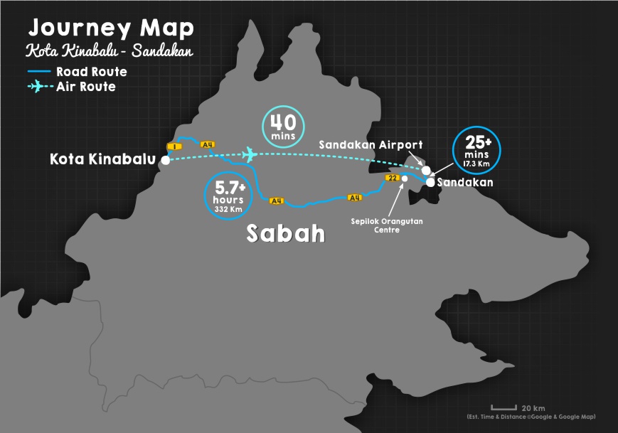 Map Sandakan